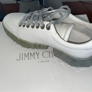 Jimmy Choo’s diamond sneakers side 8.5 US WOMEN